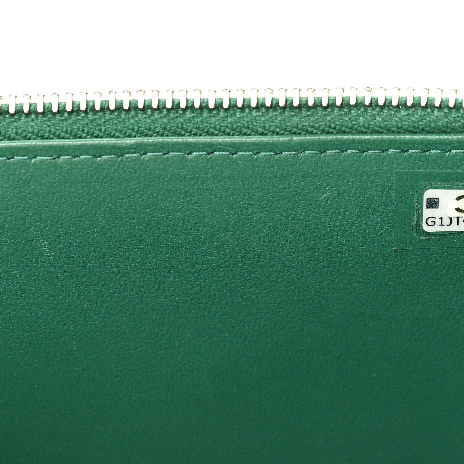 Chanel Lambskin Quilted Small Top Handle Vanity Case With Chain Green 8 of 11