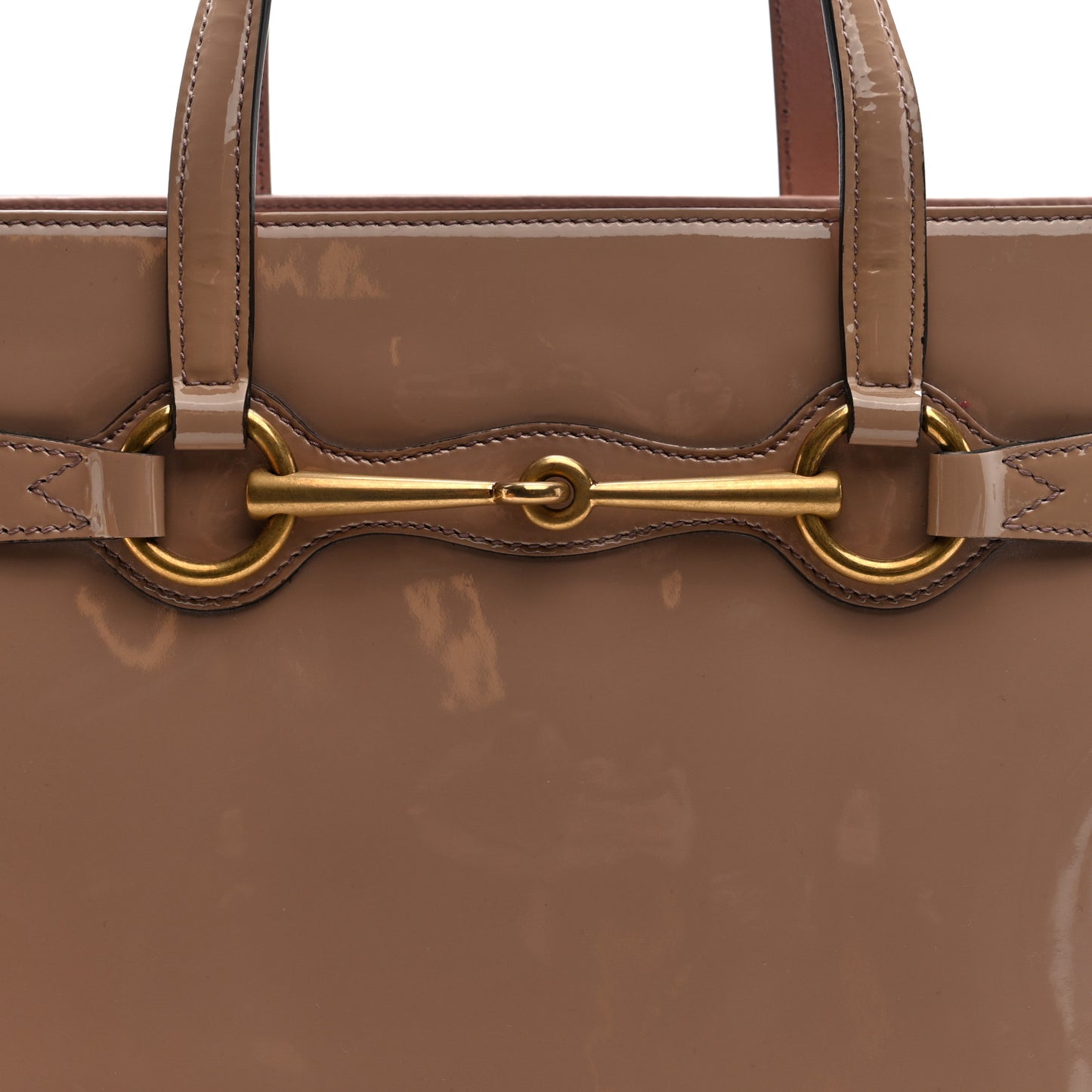 Patent Medium Bright Bit Top Handle Tote Dark Cipria