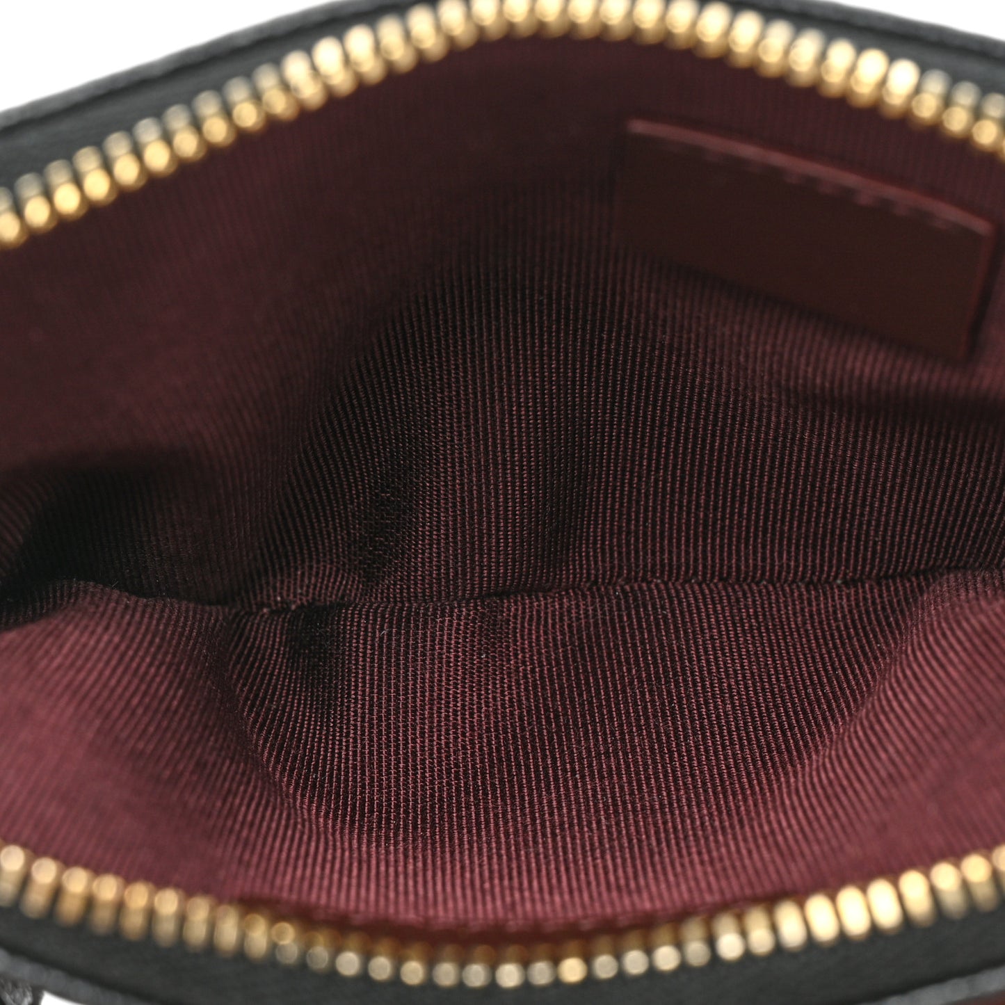 Caviar Quilted Zip Card Holder Wallet Black