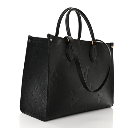 Louis Vuitton Empreinte Monogram Giant Onthego MM Black 3 of 9