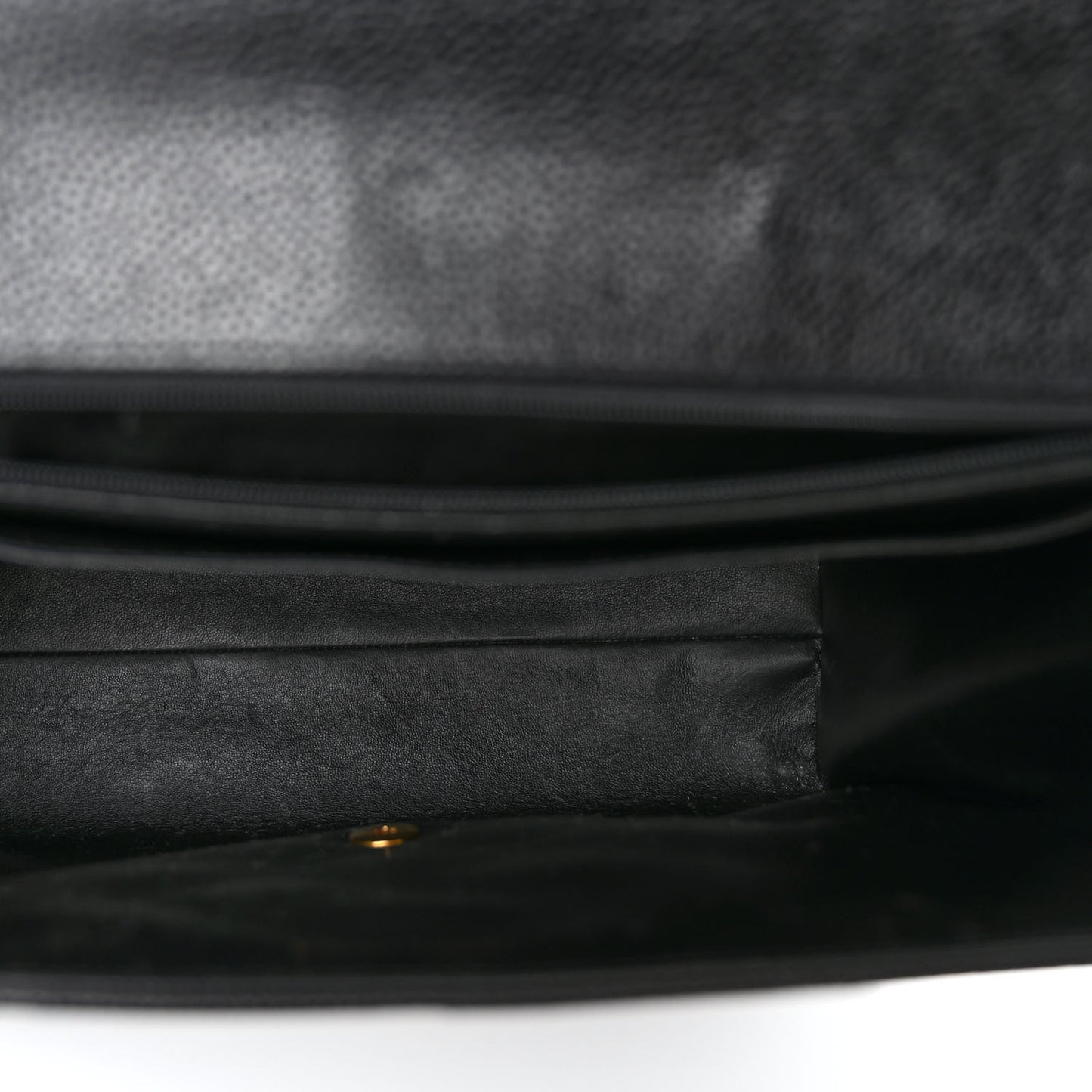 Caviar Quilted Briefcase Laptop Bag Black