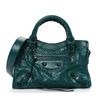 Balenciaga Agneau Classic Hardware Mini City Emerald 1 of 10