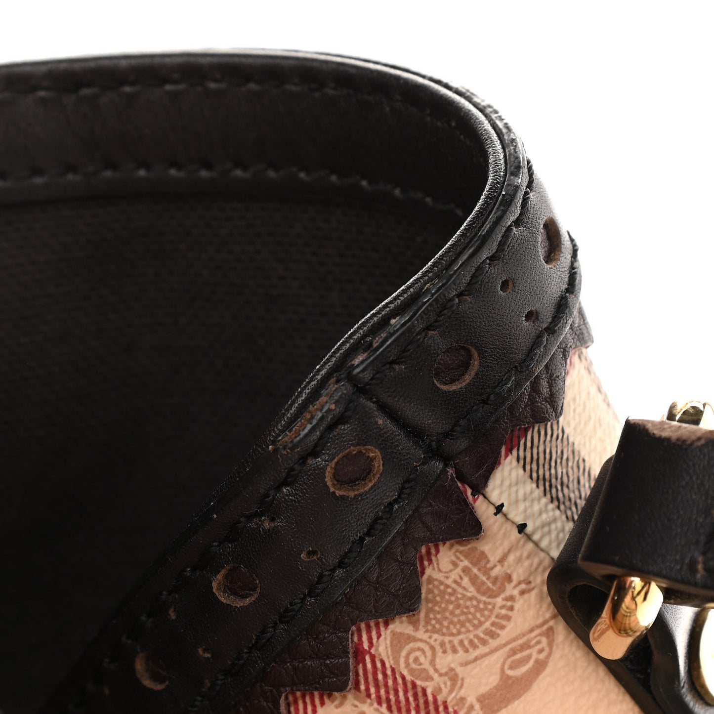 Haymarket Check Medium Brogue Tassel Tote