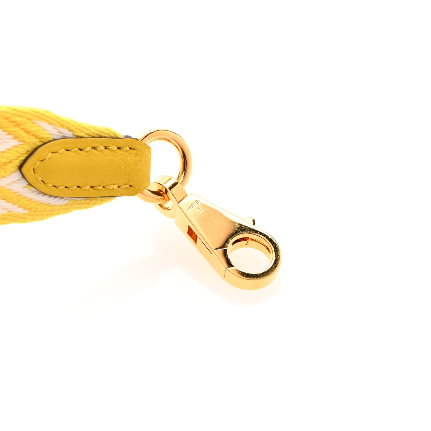 Toile Swift 25mm Sangle ZigZag Shoulder Strap Jaune De Naples White