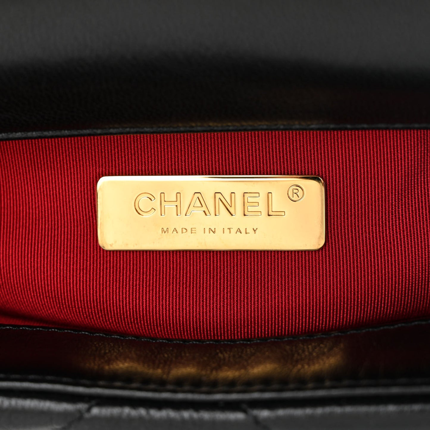 Shiny Goatskin Quilted Medium Chanel 19 Flap Black