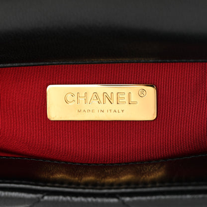 Chanel Shiny Goatskin Quilted Medium Chanel 19 Flap Black 6 of 11