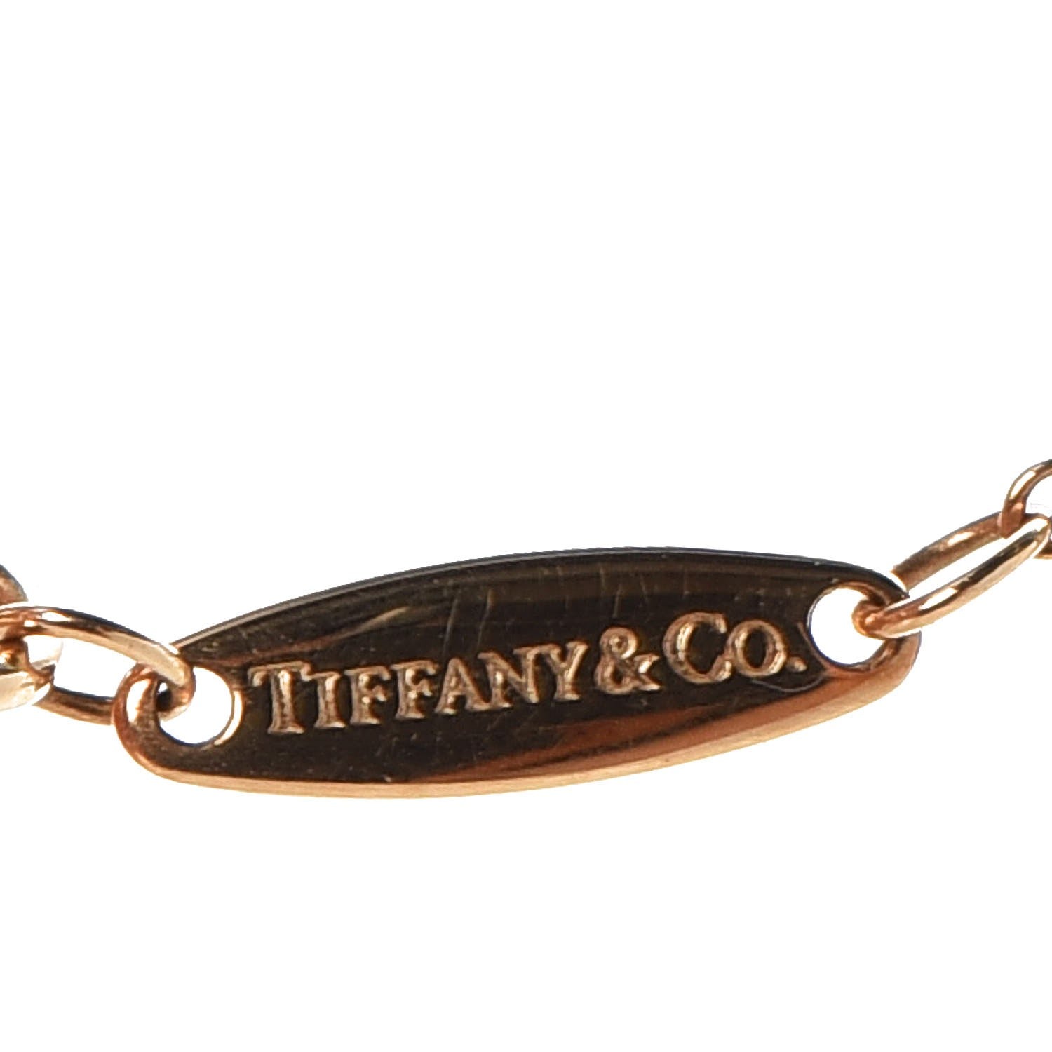 Tiffany 18K Yellow Gold Diamond .25ct Elsa Peretti Diamonds by the Yard Pendant Necklace 16 of 18