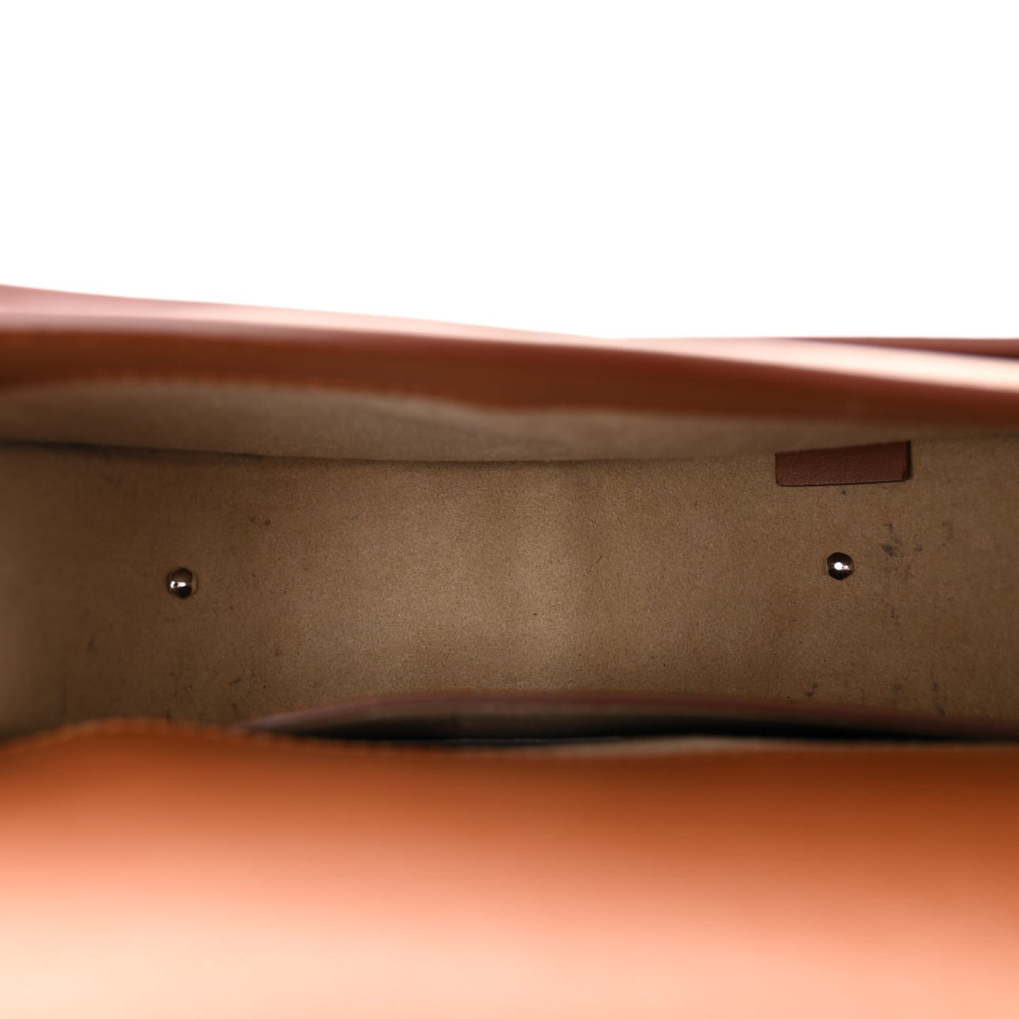 Calfskin Mini Infinity Saddle Bag Cognac