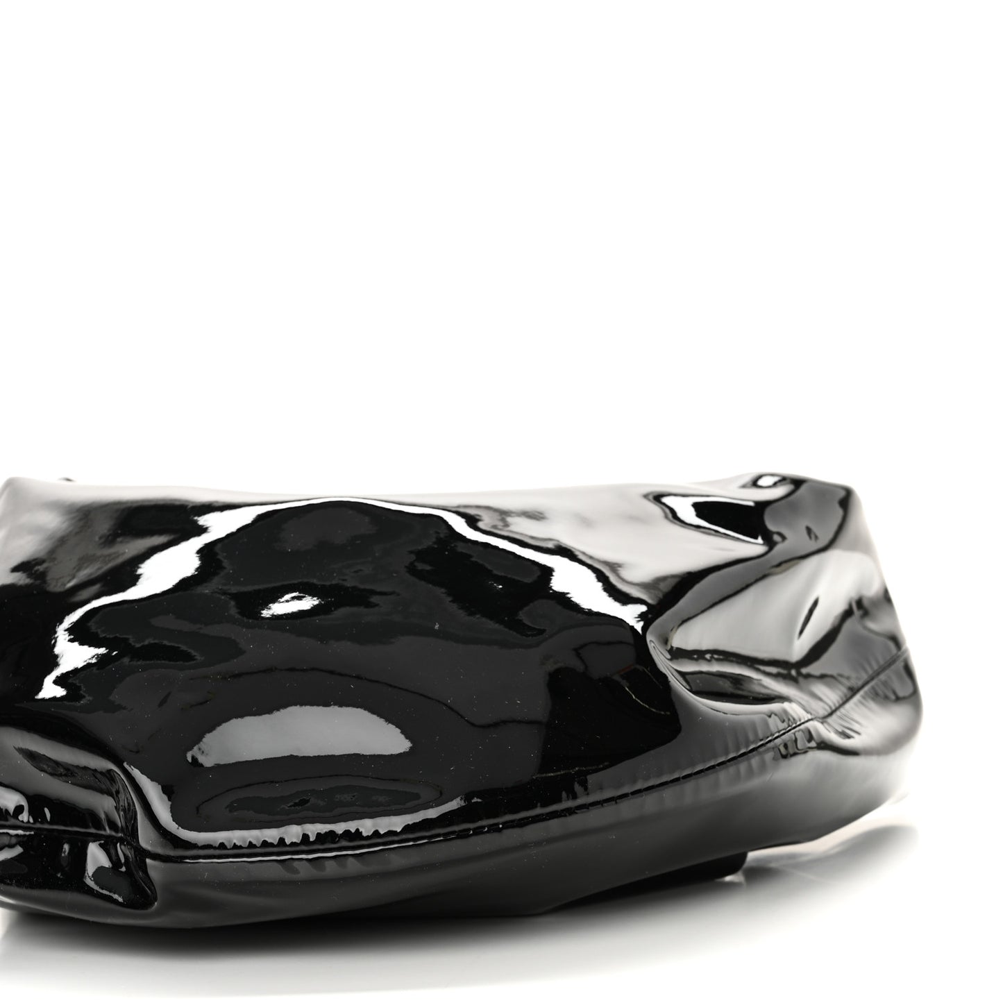 Patent Medium Olivia Hobo Black