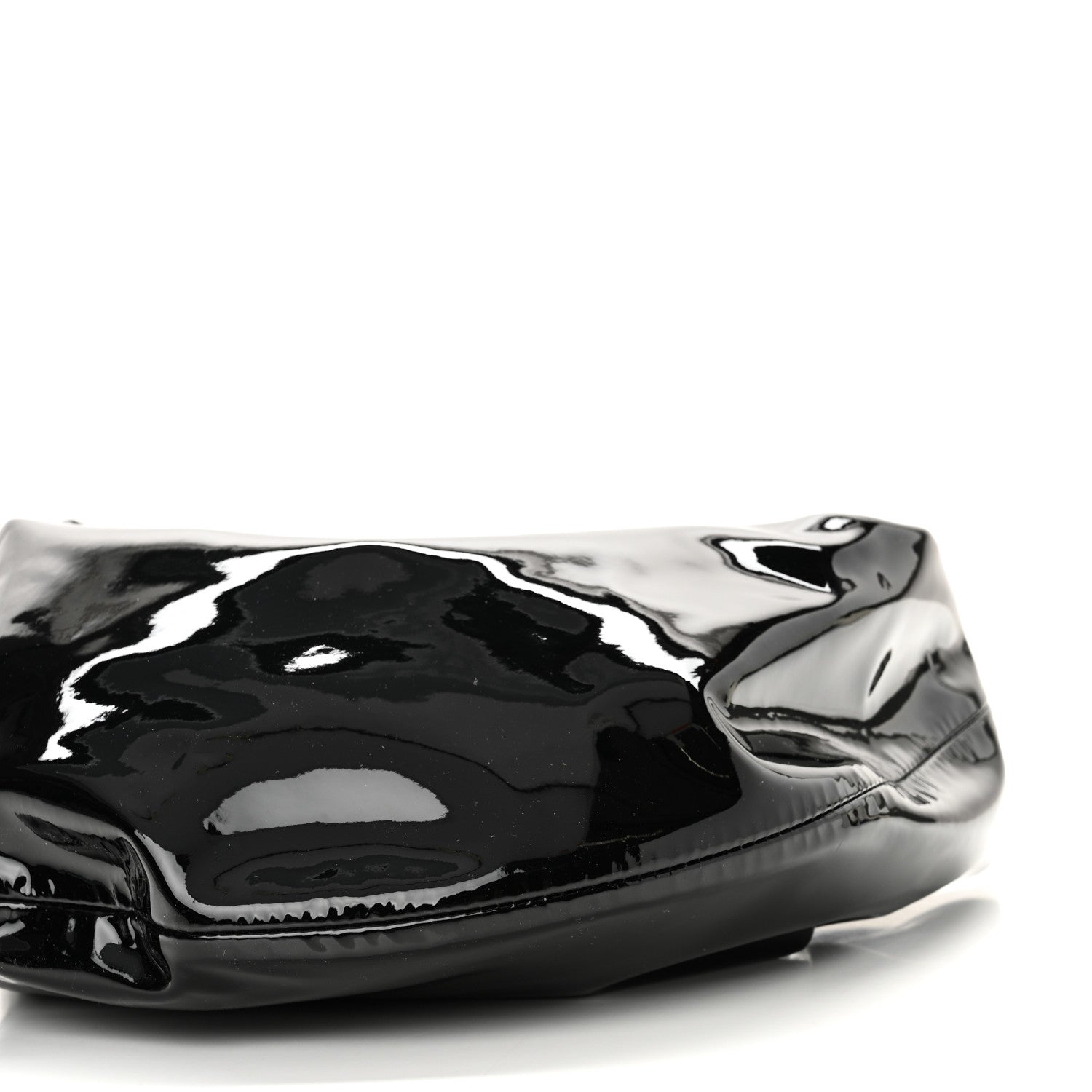 Khaite Patent Medium Olivia Hobo Black 7 of 7