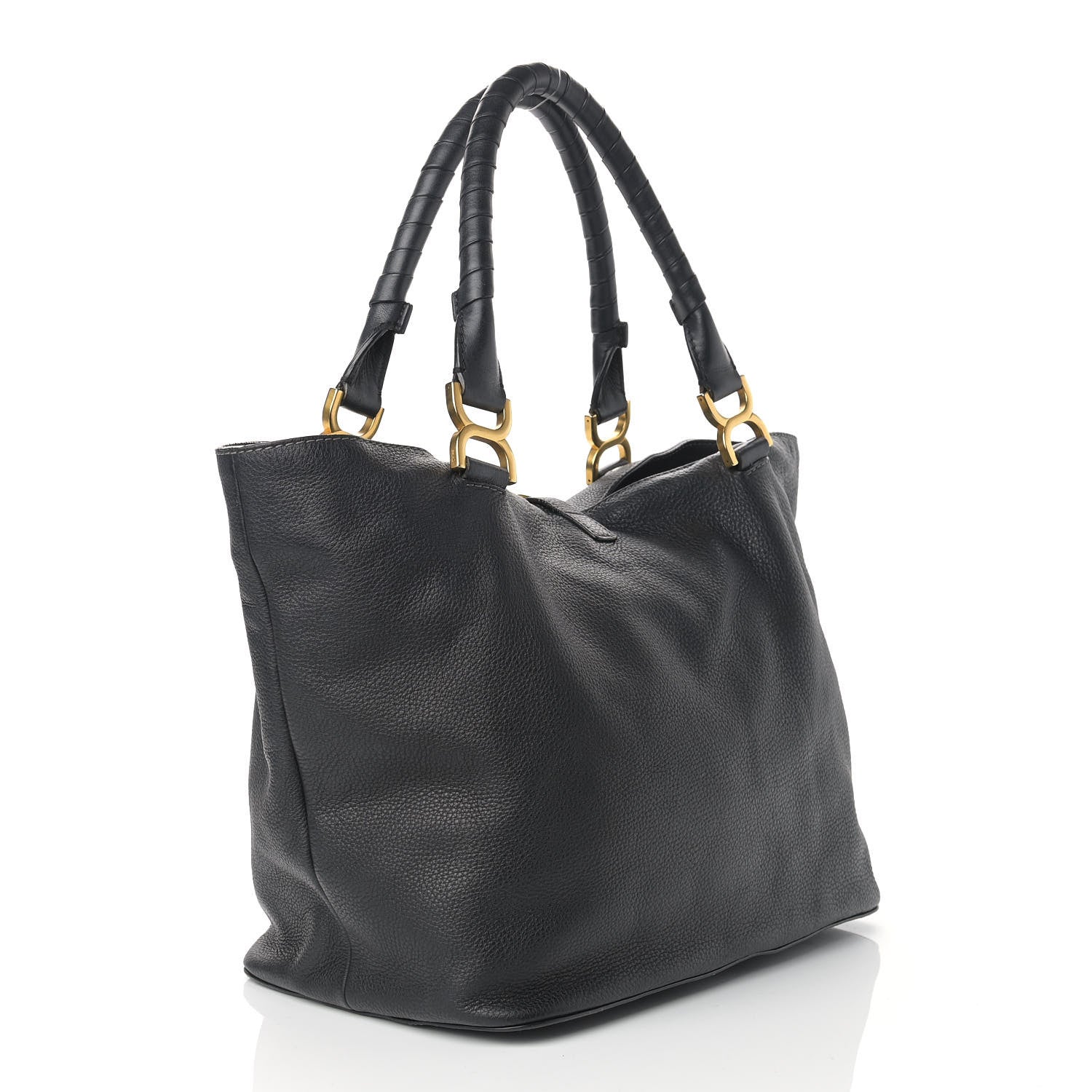 Chloe Calfskin Large New Marcie Tote Black 3 of 10