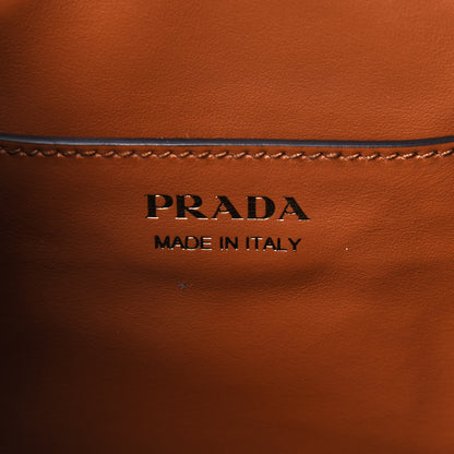 Prada Saffiano Cuir Bucket Bag Cognac 9 of 11