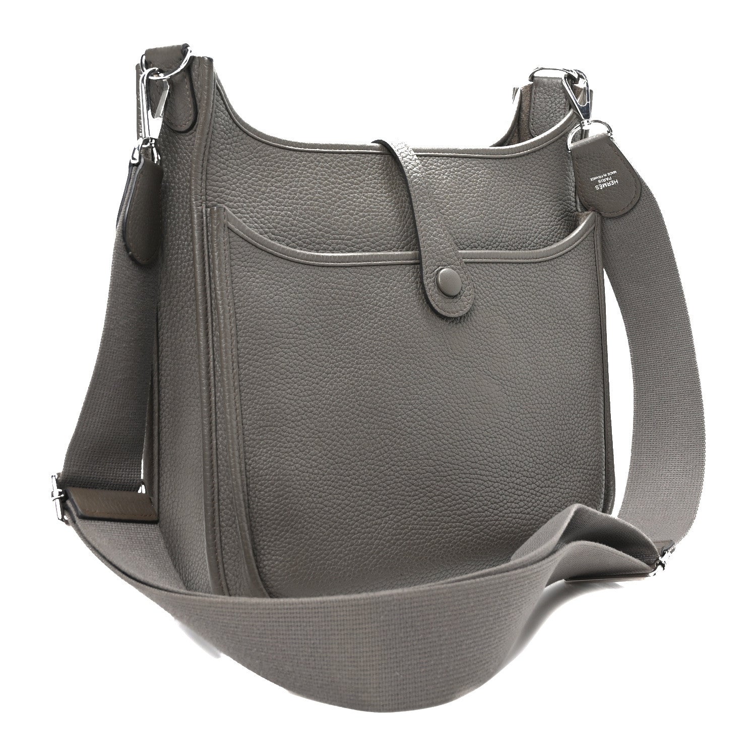 Hermes Taurillon Clemence Evelyne III PM Etain 3 of 11