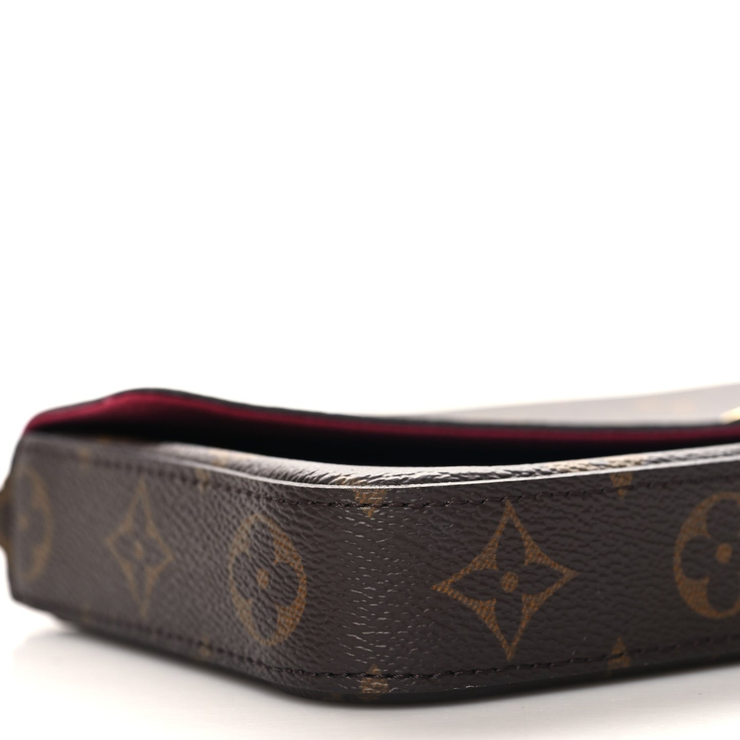 Monogram Pochette Felicie Chain Wallet Fuchsia