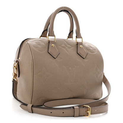 Louis Vuitton Empreinte Monogram Giant Speedy Bandouliere 25 Tourterelle 3 of 10