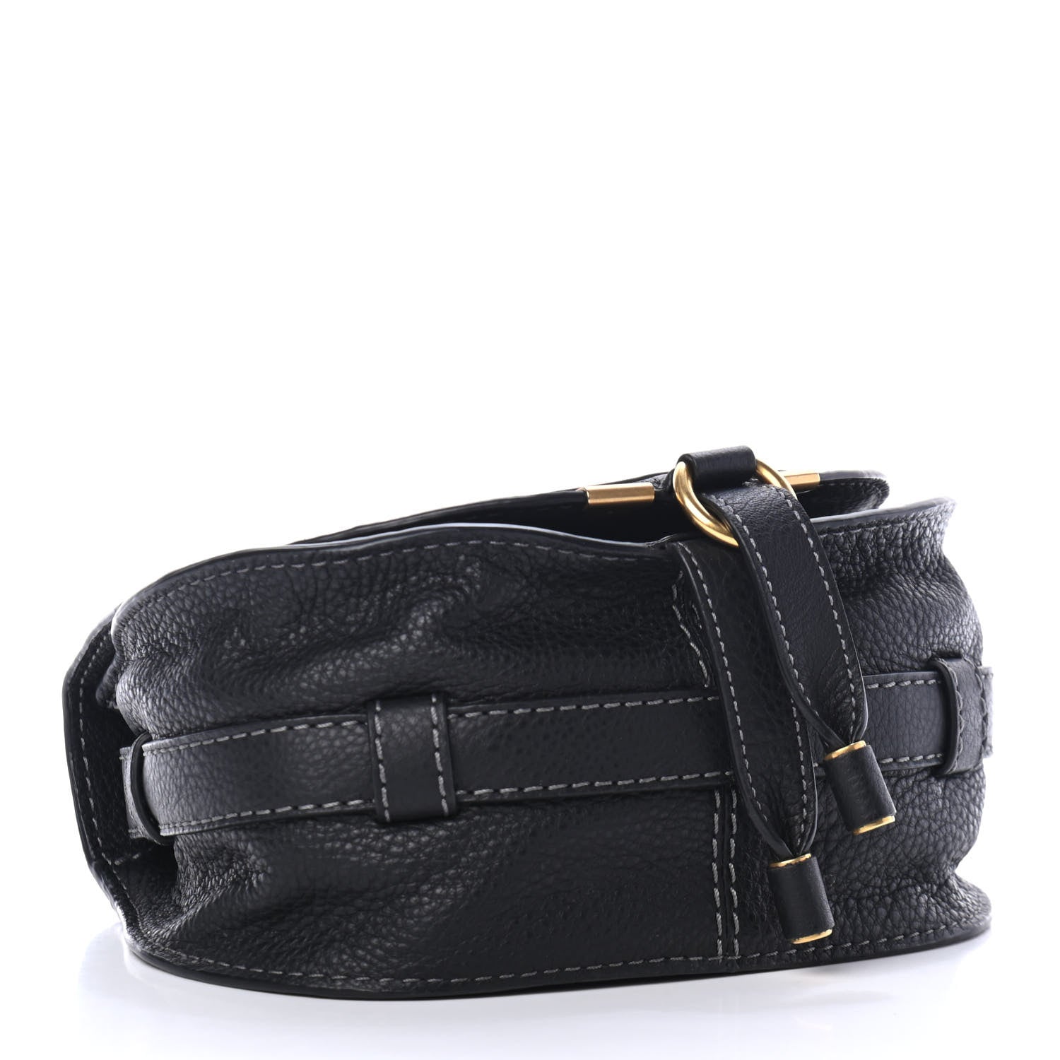 Chloe Calfskin Mini Marcie Round Crossbody Bag Black 3 of 4