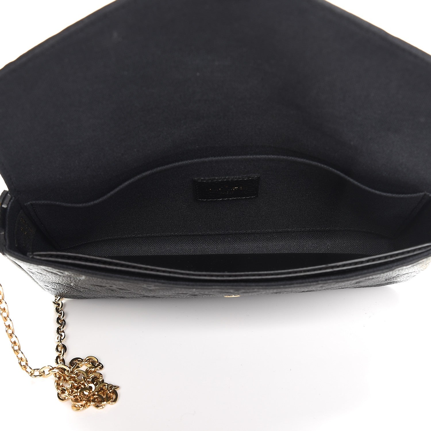 Louis Vuitton Empreinte Pochette Felicie Chain Wallet Black 5 of 11