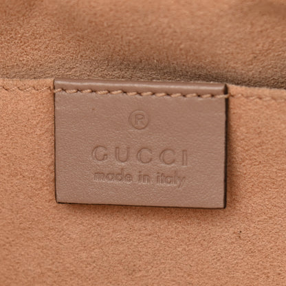 Gucci Calfskin Matelasse Small GG Marmont Chain Shoulder Bag Porcelain Rose 6 of 12