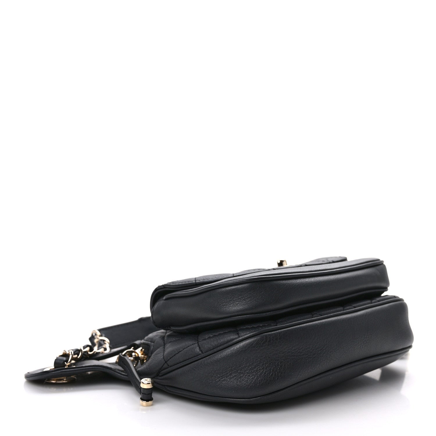 Chanel Calfskin Quilted Waist Bag Black 4 of 13