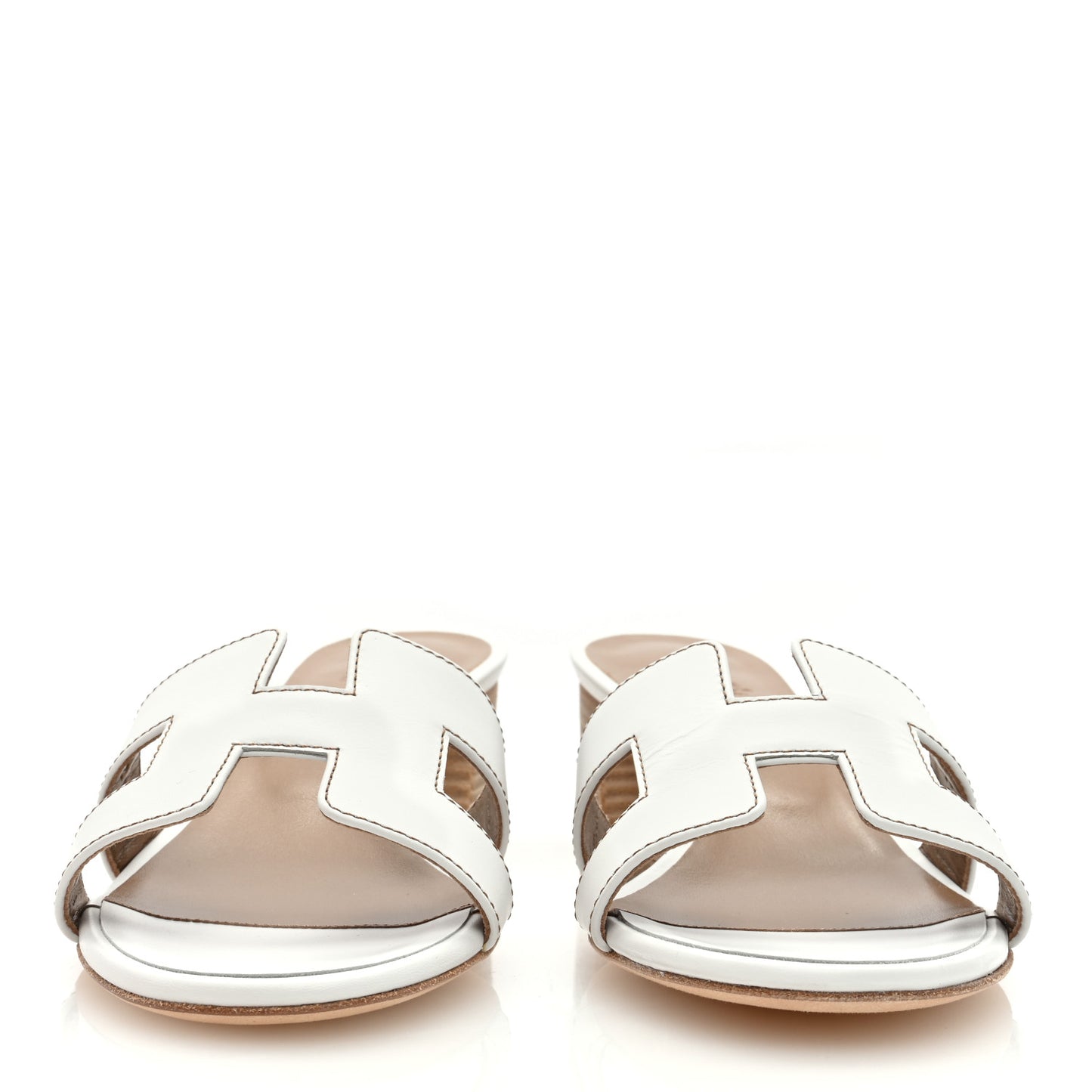 Calfskin Oasis Sandals 37 White