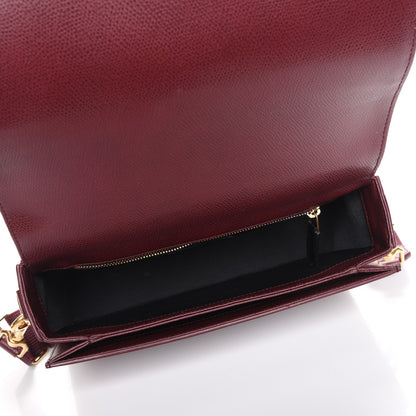 Saint Laurent Textured Calfskin Medium Classic Monogram Universite Bag Dark Red 6 of 8