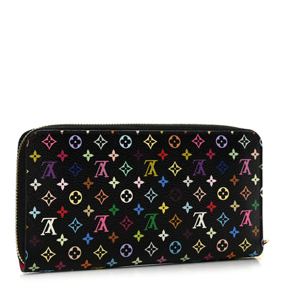 Louis Vuitton Monogram Multicolor Zippy Wallet Black Grenade 3 of 10