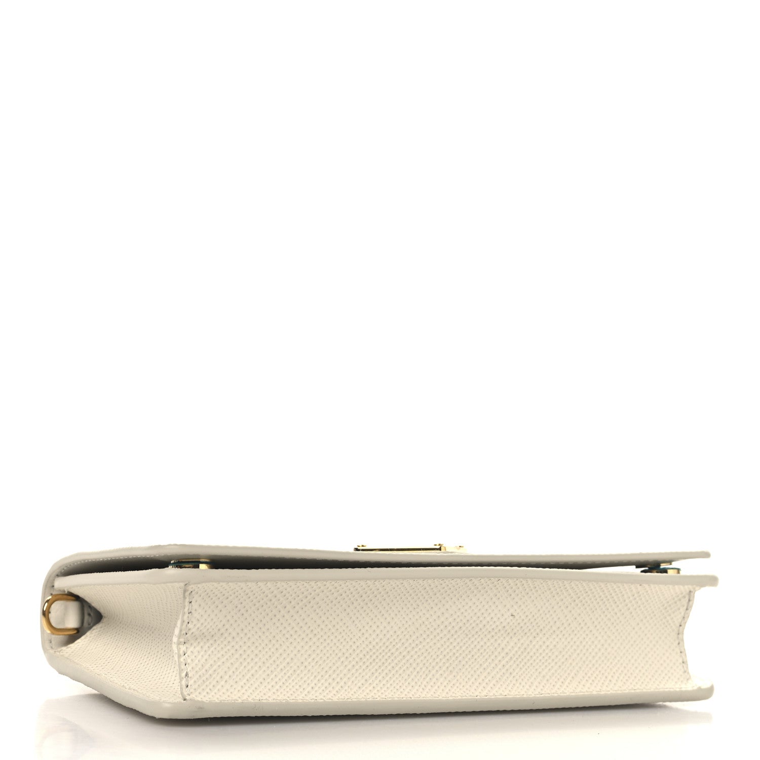 Prada Saffiano Cuir Triangle Logo Miniborse White 4 of 9