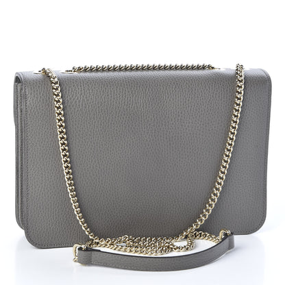 Gucci Dollar Calfskin Interlocking G Shoulder Bag Loess 2 of 9