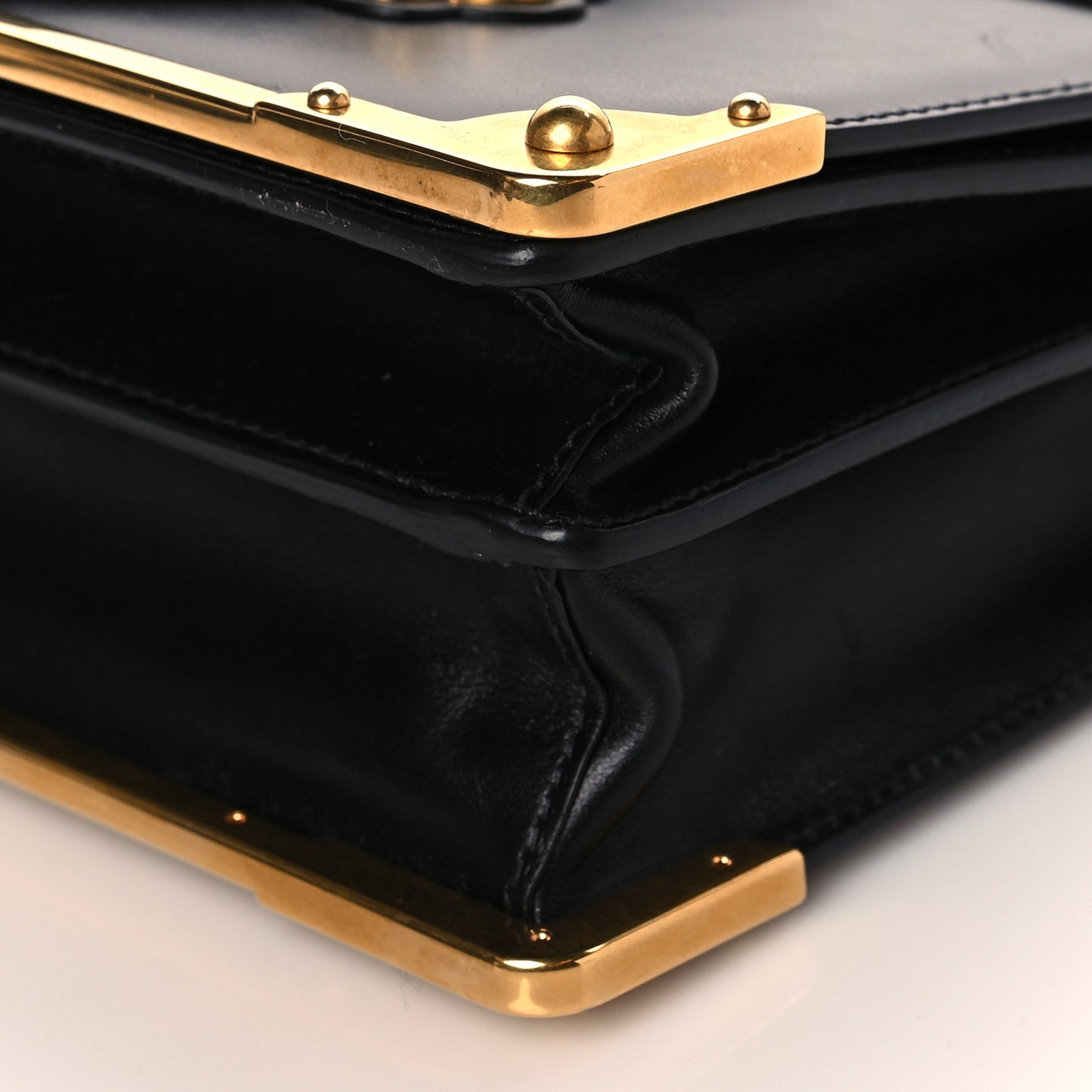 City Calf Saffiano Cahier Bag Black