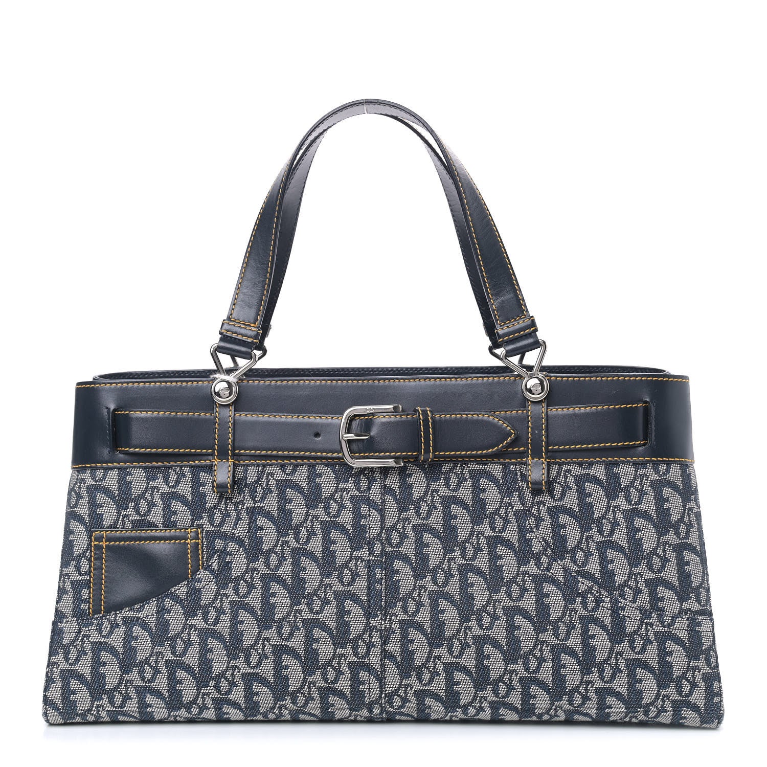 Christian Dior Monogram Shoulder Bag Blue 1 of 10