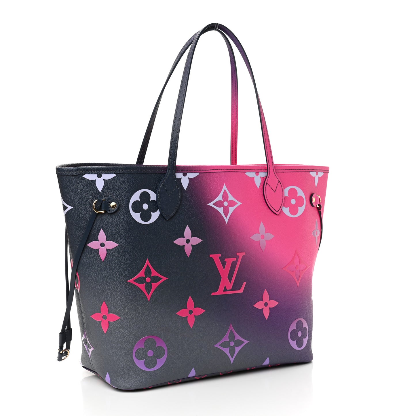 Monogram Giant Spring In The City Neverfull MM Midnight Fuchsia