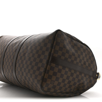 Louis Vuitton Damier Ebene Keepall Bandouliere 55 9 of 9