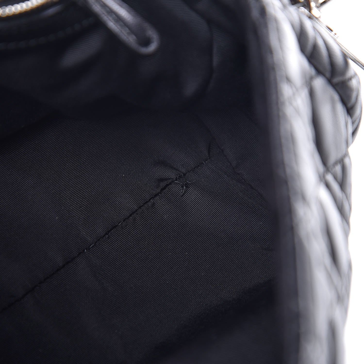 Christian Dior Lambskin Cannage Soft Flap Bag Black 8 of 12