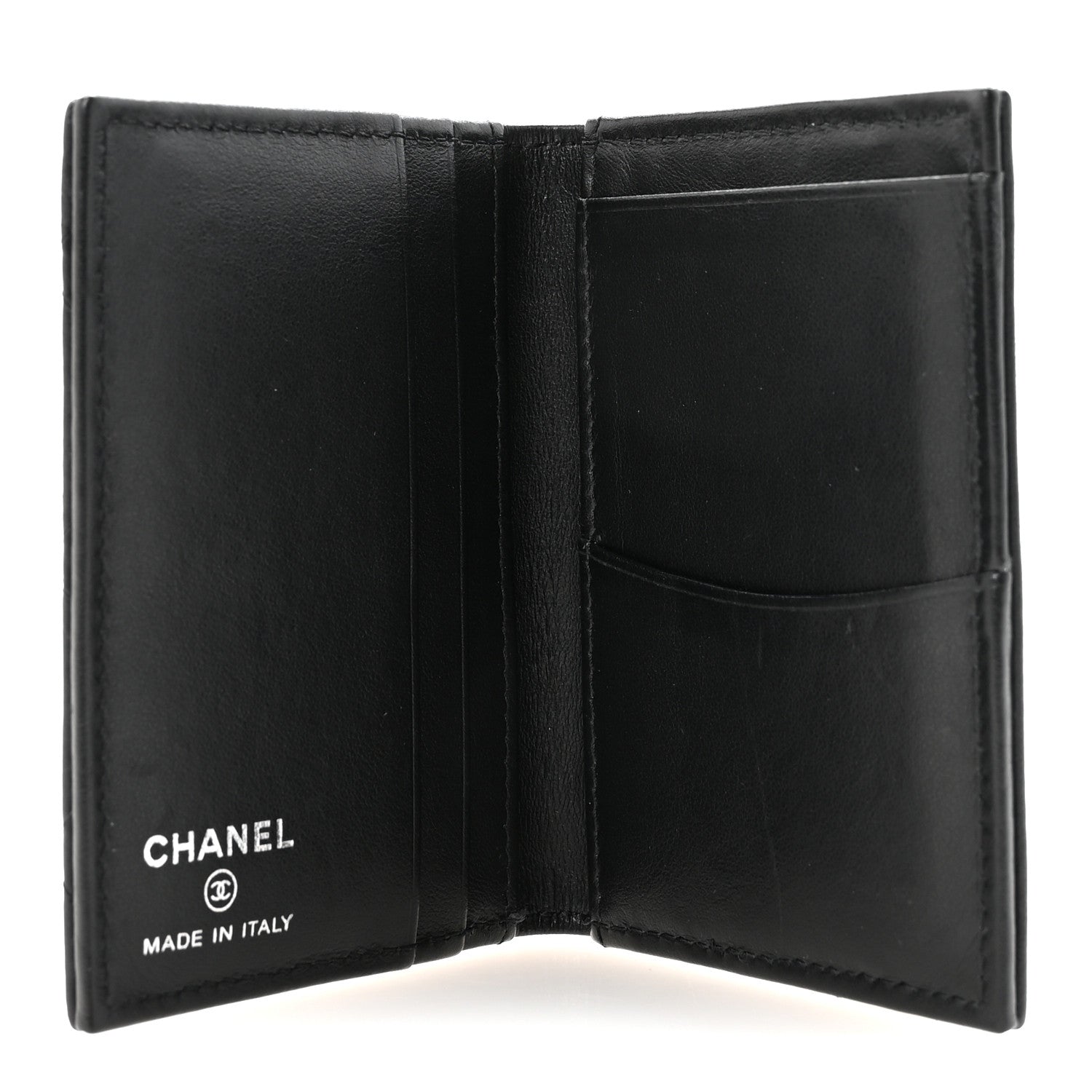 Chanel Calfskin Quilted Card Holder Wallet So Black 5 of 8