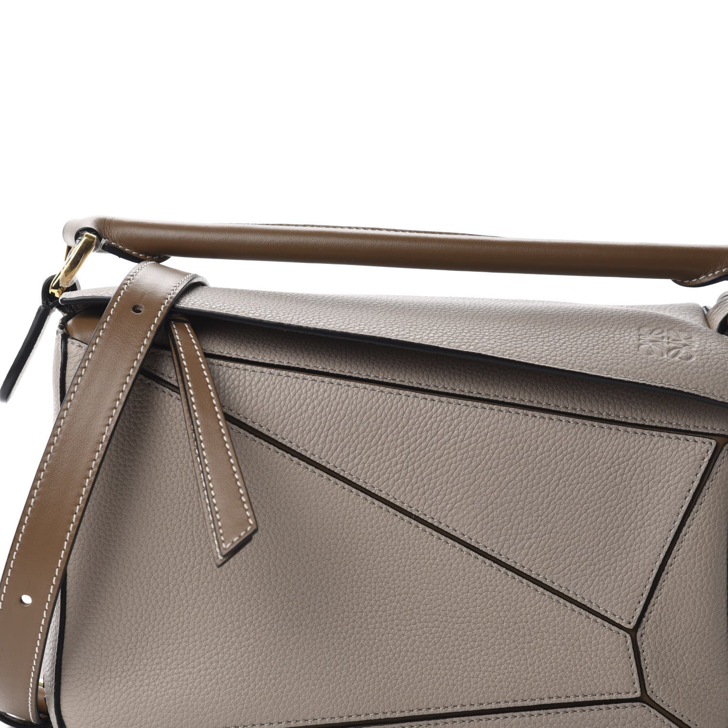 Loewe Grained Calfskin Small Puzzle Bag Sand Mink 10 of 10