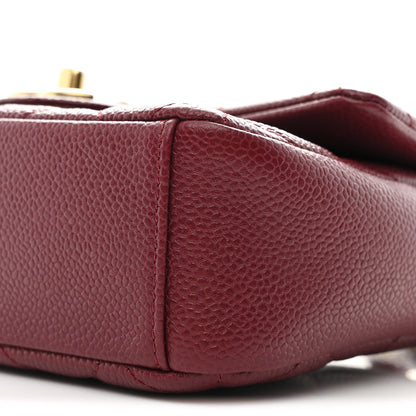 Chanel Caviar Quilted Mini Chain Soul Flap Burgundy 10 of 10