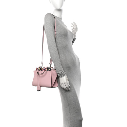 Fendi Vitello Dolce Plexiglass Flowerland Studded Mini 3Jours Tote Peonia Multicolor 2 of 11