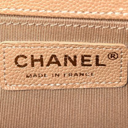 Chanel Caviar Quilted Medium Boy Flap Beige 9 of 11