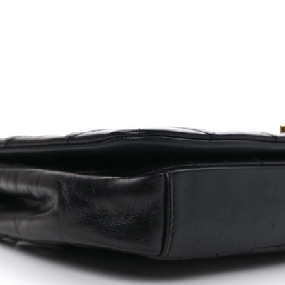 Chanel Calfskin Quilted Gold Bar Flap Black 7 of 9