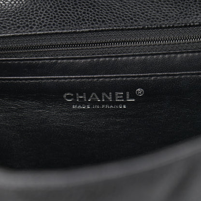 Chanel Caviar Quilted Jumbo Single Flap Black 6 of 12
