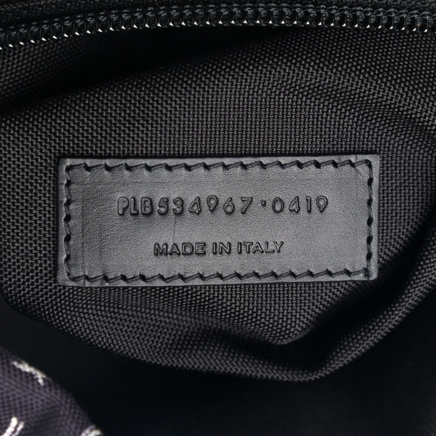 Canvas Palm Tree Print City Backpack Black White