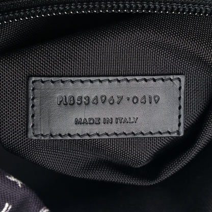 Saint Laurent Canvas Palm Tree Print City Backpack Black White 7 of 9
