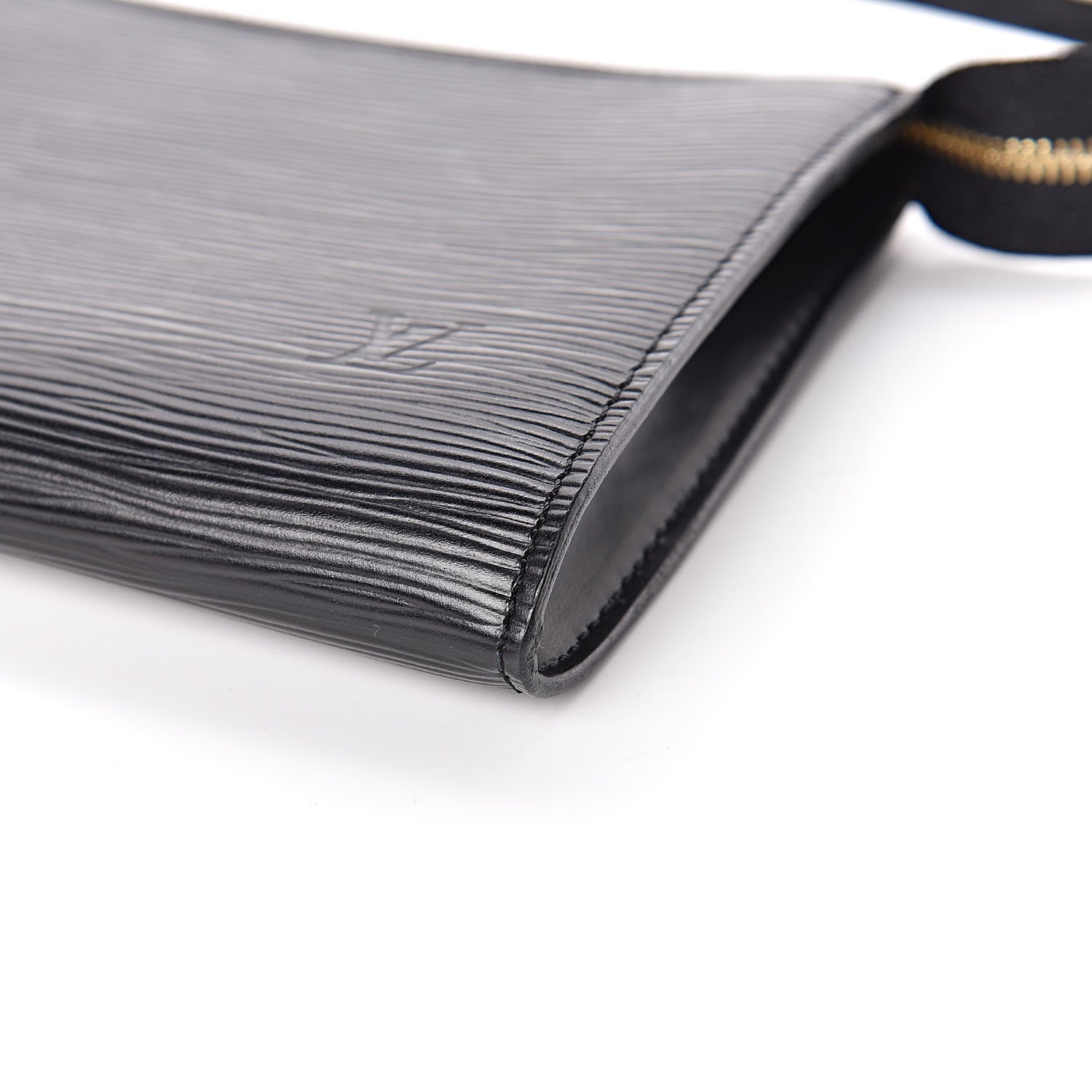 Louis Vuitton Epi Pochette Accessories 24 Black 7 of 10