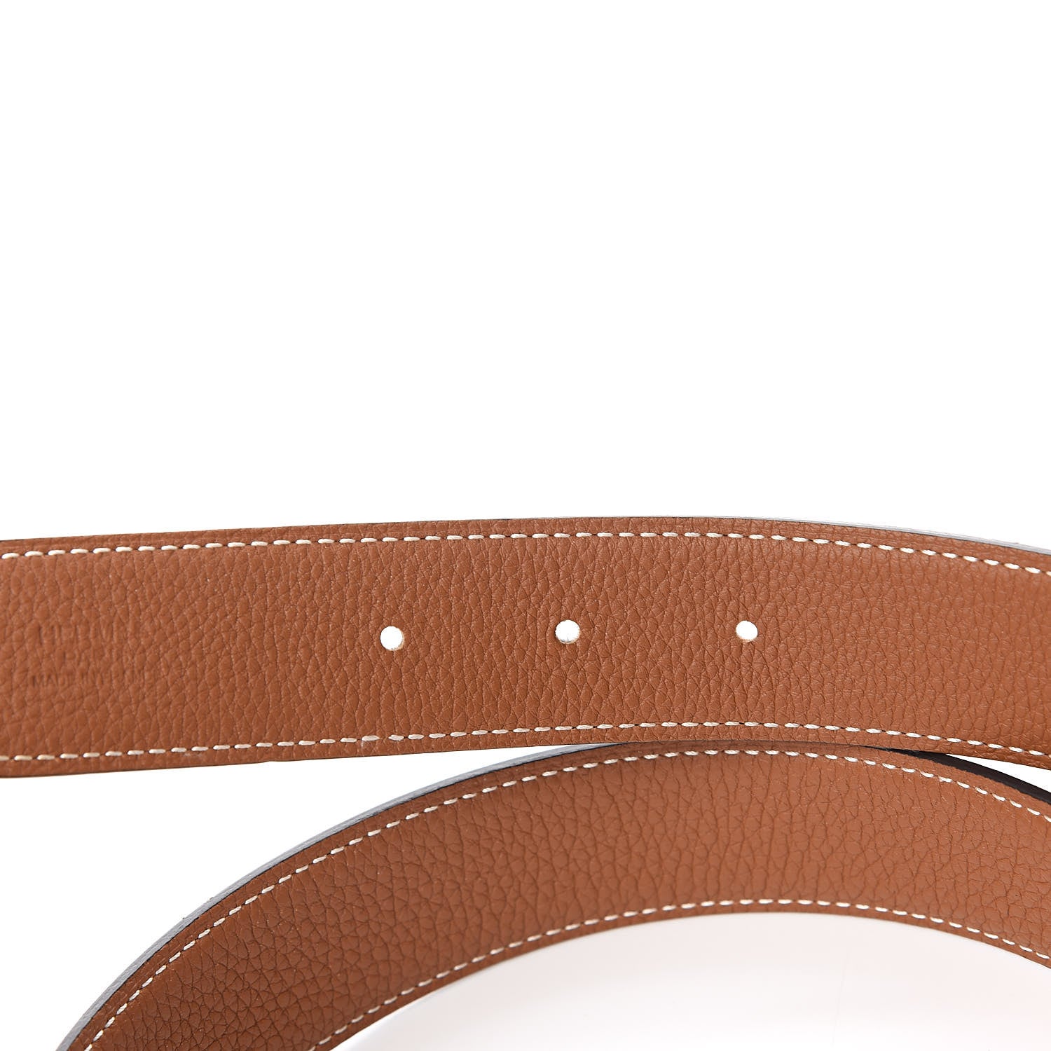 Hermes Box Togo 32mm H Belt 80 Black Gold 5 of 7