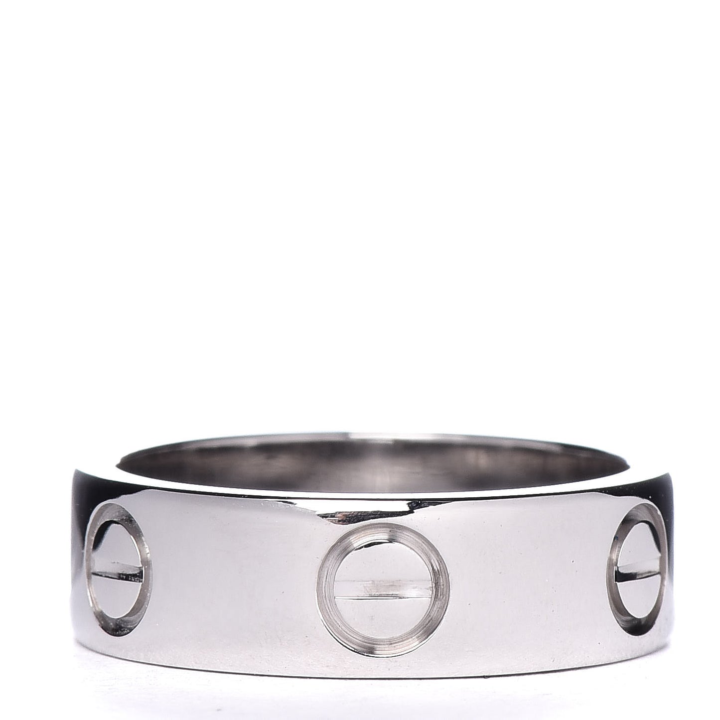 18K White Gold 5.5mm LOVE Ring 49 4.75