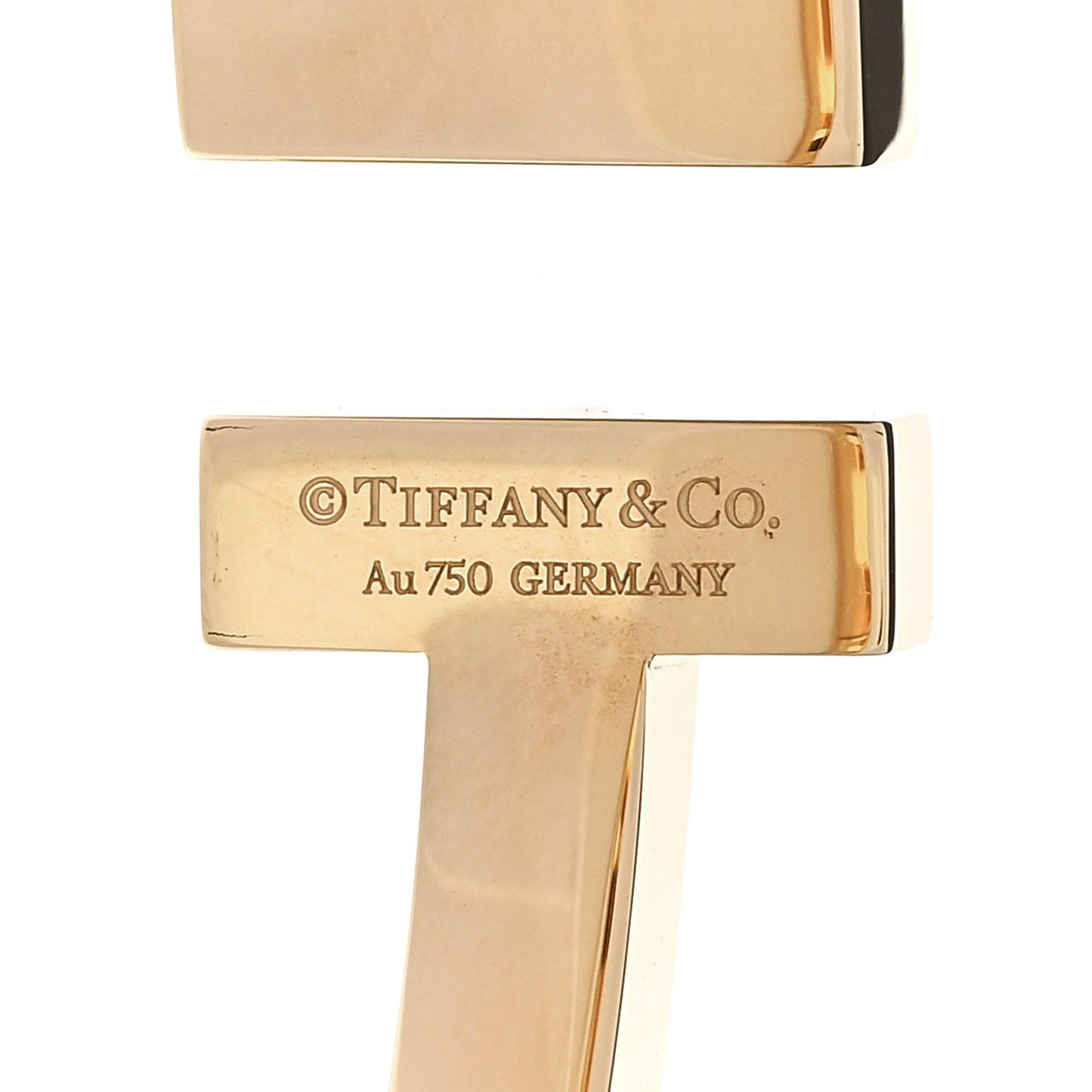18K Yellow Gold T Square Bracelet
