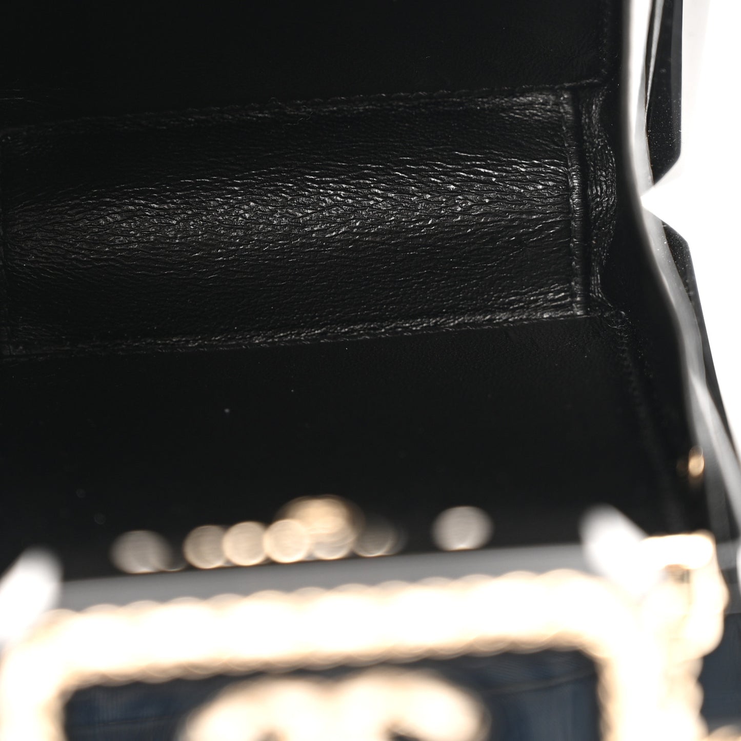 Plexiglass Lambskin Quilted Perfume Bottle Clutch White Black