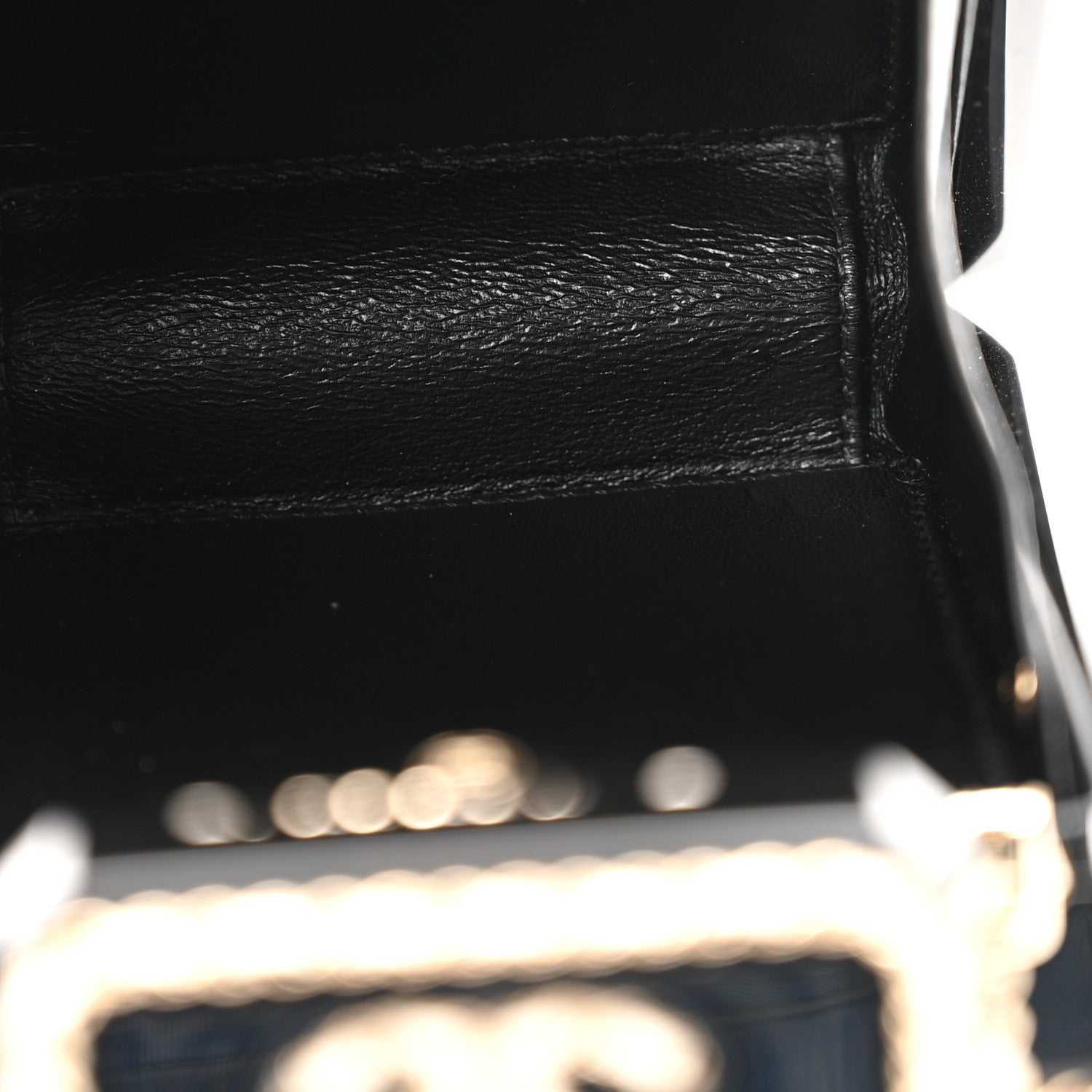 Chanel Plexiglass Lambskin Quilted Perfume Bottle Clutch White Black 5 of 13