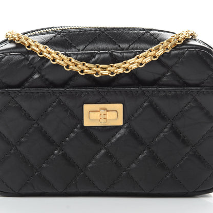 Chanel Aged Calfskin Quilted Mini Reissue Camera Case Black 8 of 10