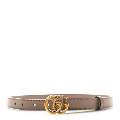 Gucci Calfskin Double G 20mm Belt 65 26 Porcelain Rose 1 of 5